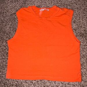 Zara Vibrant Orange Top